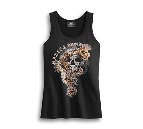 Harley-Davidson Tanktop Skull & Roses, XL (weit) von Harley-Davidson