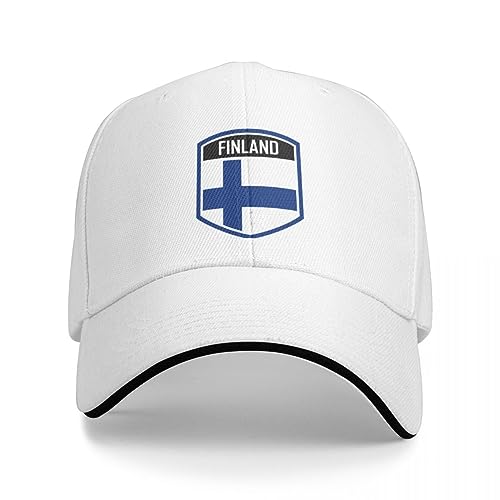 Basecap Finnland Flagge Emblem Cap Baseball Cap Hip Hop neu im Hut Herren Mütze Luxus Damen Geschenk von HARLSO