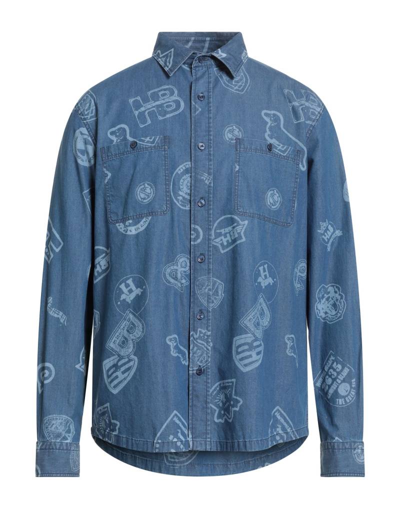 HARMONT & BLAINE Jeanshemd Herren Blau HARMONT & BLAINE Jeanshemd Herren Blau von HARMONT & BLAINE