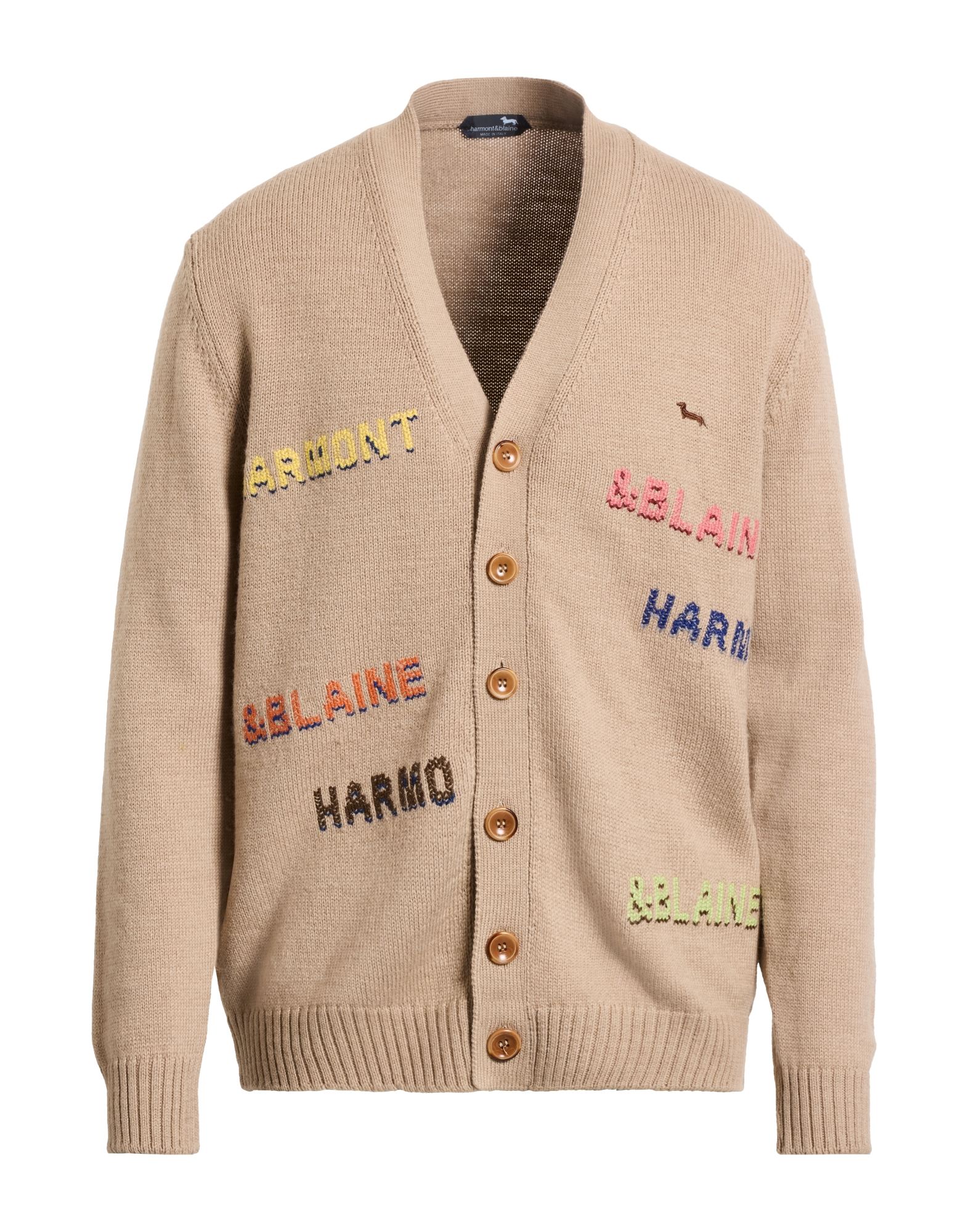 HARMONT & BLAINE Strickjacke Herren Beige von HARMONT & BLAINE