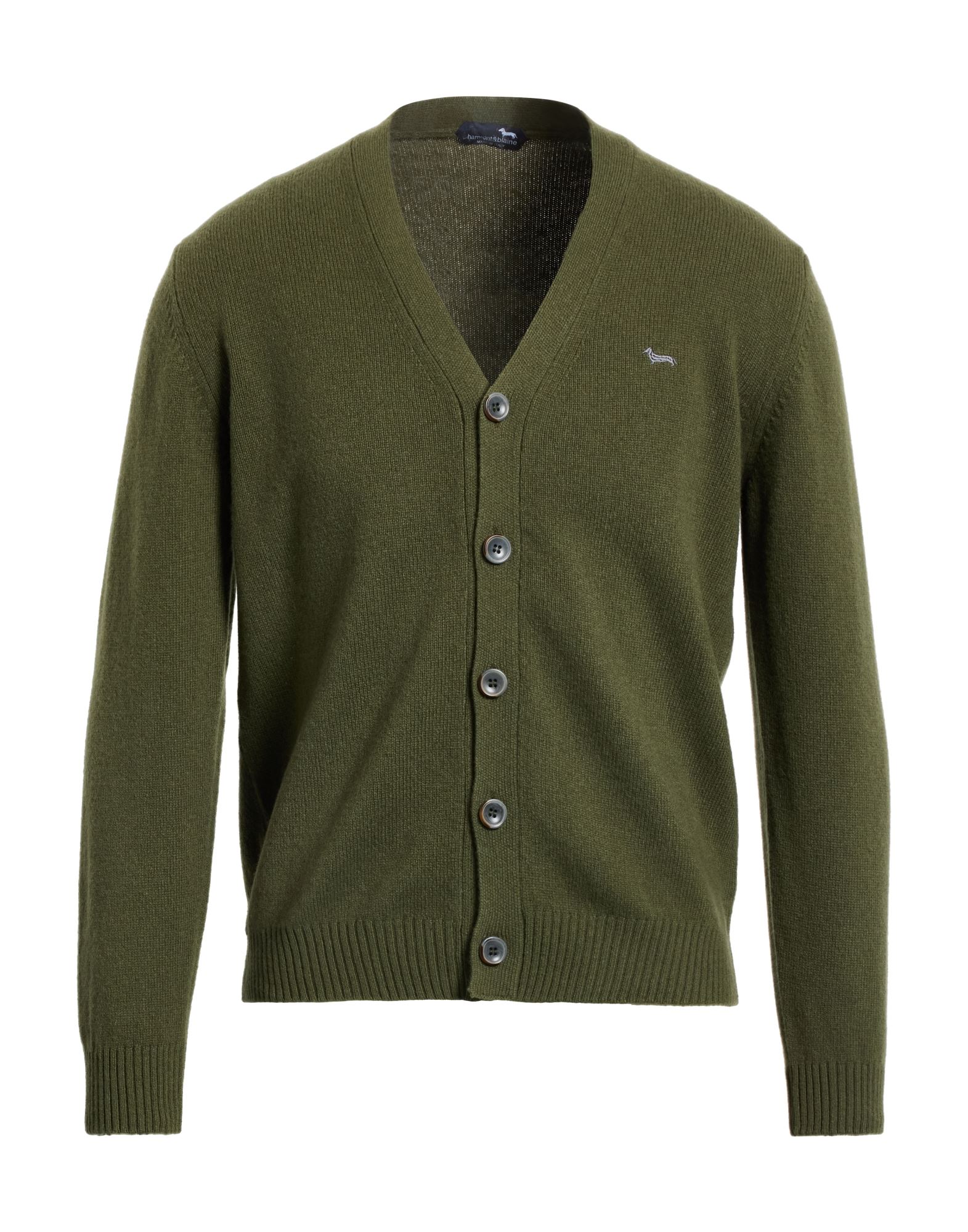 HARMONT & BLAINE Strickjacke Herren Militärgrün von HARMONT & BLAINE