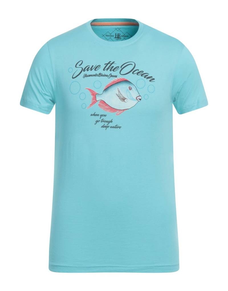 HARMONT & BLAINE T-shirts Herren Azurblau von HARMONT & BLAINE