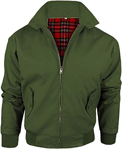 Wholesale Workwear Harrington - Erwachsene Harrington Jacke Mantel Bomber Klassisch 1970er Retro Mod Skin Scooter Schottenmuster Futter von HARRINGTON