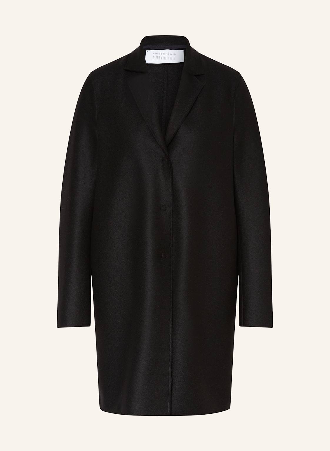 Harris Wharf London Wollmantel schwarz von HARRIS WHARF LONDON