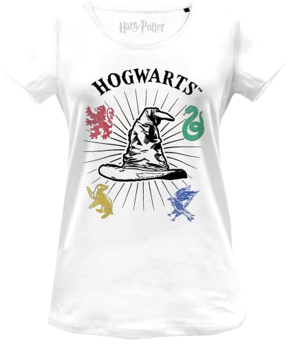 HARRY POTTER Damen Wohapomts330 T-Shirt, weiß, Large von Harry Potter