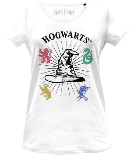 HARRY POTTER Damen Wohapomts330 T-Shirt, weiß, M von Harry Potter