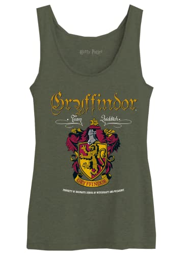 Harry Potter Damen wohapomtk015 Tanktop, kaki, Small von Harry Potter