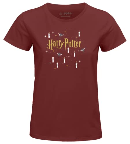 HARRY POTTER Damen wohapomts340 T-Shirt, Burgunderrot, 36 von Harry Potter