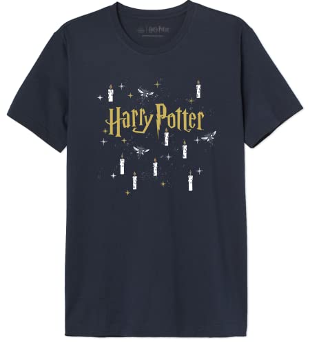 HARRY POTTER Herren Mehapomts411 T-Shirt, Marineblau, M von Harry Potter