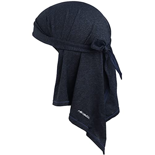 HASAGEI Bandana Atmungsaktiv Kopftuch Face Bandana Schnell trocknend Durag Elastisch Bandana Herren Halstuch Sport Bandana Kopftuch (Navy blau) von HASAGEI