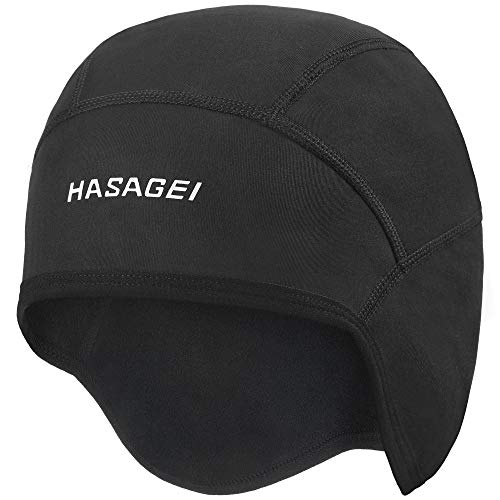 HASAGEI Fahrrad Mütze Sportmütze Laufmütze Fleece Radmütze Helm Unterziehmütze Herren Damen Fahrrad Kappe Winter Winddichte Wintermütze Atmungsaktiv Helmmütze von HASAGEI