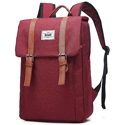 HASAGEI Rucksack 15.6 zoll Jahrgang Backpack Laptop Rucksack Rucksäcke Rucksack Rchule Reiserucksack Rucksack Elegant Schultasche Damen Groß von HASAGEI