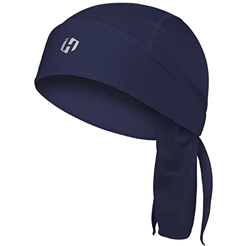 HASAGEI Sports Bandana Cap, Kopftuch Herren Damen, Sommer Laufmütze, Elastizität Atmungsaktiv nimmt Schweiß Bandana, Herren Biker Bandana (Blau) von HASAGEI