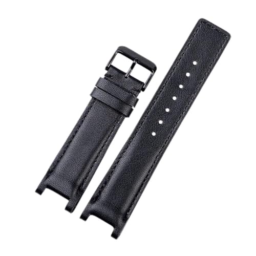 HASGTFM 16 * 10mm 20 * 12mm 22 * 14mm Uhrenarmband Passend for Guc YA1332 YA1333 1335 Serie Passend for Gu-cci Männer und Frauen Gekerbtes Uhrenarmband(Beige,16-10mm) von HASGTFM
