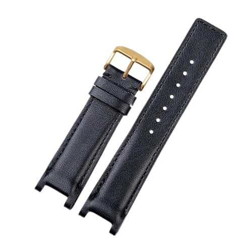 HASGTFM 16 * 10mm 20 * 12mm 22 * 14mm Uhrenarmband Passend for Guc YA1332 YA1333 1335 Serie Passend for Gu-cci Männer und Frauen Gekerbtes Uhrenarmband(Blue Pink,22-14mm) von HASGTFM