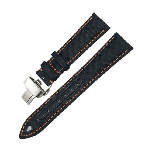 HASGTFM 19 mm 21 mm Nylon-Leder-Canvas-Uhrenarmband, 20 mm, 22 mm, passend for Omega, passend for Seamaster 300 At150, passend for Planet, passend for Ocean, passend for Tissot, passend for CASIO, pas HASGTFM 19 mm 21 mm Nylon-Leder-Canvas-Uhrenarmband, 20 mm, 22 mm, passend for Omega, passend for Seamaster 300 At150, passend for Planet, passend for Ocean, passend for Tissot, passend for CASIO, pas von HASGTFM