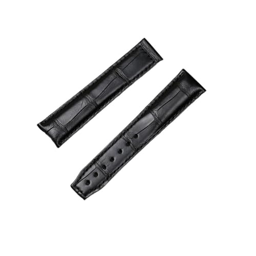 HASGTFM 20 mm 21 mm Uhrengürtel aus Leder, passend for Maurice Lacroix MASTERPIECE LES CLASSIQUES PONTOS Uhrenarmband(Black bamboo texture,20mm) von HASGTFM