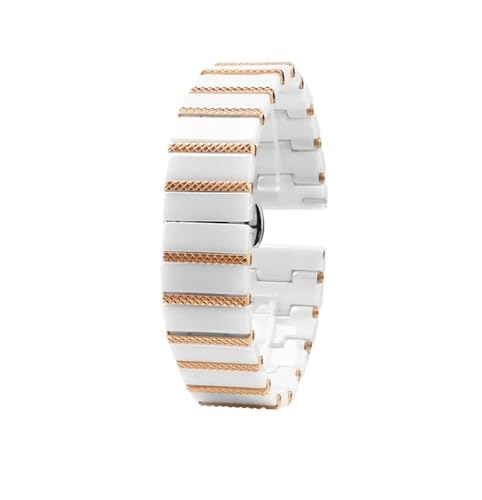 HASGTFM 20mm 22mm Keramikarmband Passend for Huawei GT3 / 3pro/Fit for Xiaomi Armband Uhr S1 Universelles Herren- und Damenuhrenzubehör(White Rose,22mm) von HASGTFM