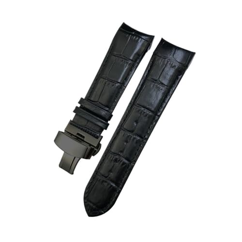 HASGTFM 22mm 23mm 24mm Leder Armband Fit for Tissot 1853 Couturier T035 T035627 T035410 Schwarz Braun Uhr Armband werkzeuge(Black-Black,24mm) von HASGTFM