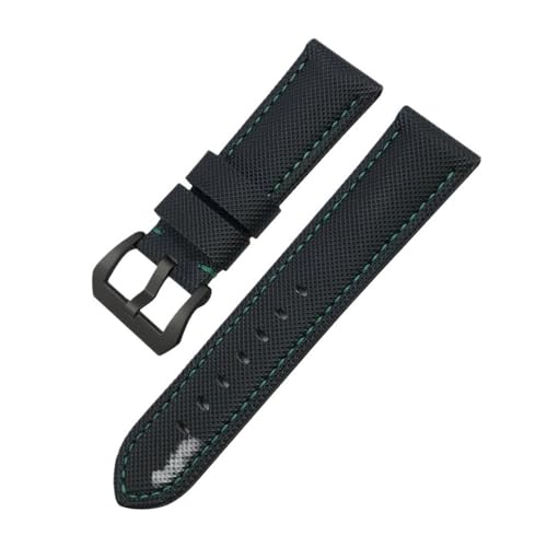 HASGTFM 22mm 24mm 26mm Nylon Textur Carbon Fiber Armband Fit for Panerai Fit for Luminor PAM1312 441 Schwarz armband Armband(Purple Green,26mm) von HASGTFM