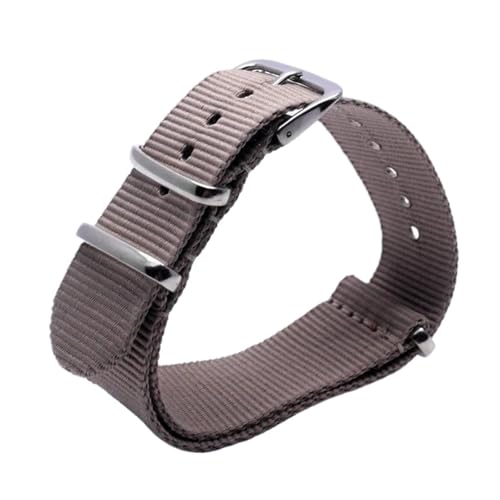 HASGTFM 22mm Nylon Uhrenarmband Herren Damen Ersatzarmband Sport Casual Stripe Uhrenarmband 22mm Universal Straps(08) von HASGTFM