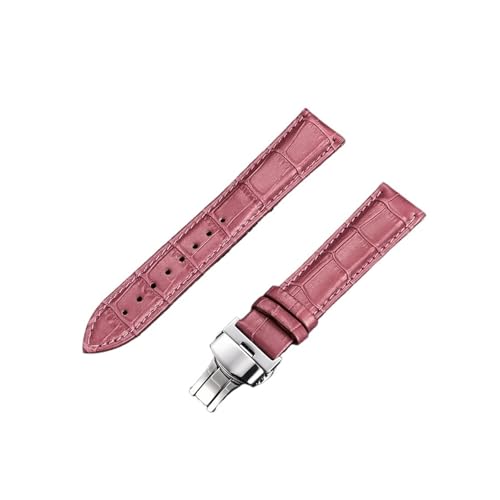 HASGTFM Armband mit Bambusmuster, 18 mm, 20 mm, 22 mm, 24 mm, Schmetterlingsschnalle, blau, rot, schwarz, Uhrenarmband, Uhrenzubehör(Purple-silver,22mm) von HASGTFM
