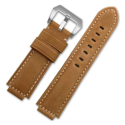 HASGTFM Armband passend for Uhren der Serie GST-B200 GST-B200D, Herrenarmband, 24 x 16 mm, schwarzes Bandanstoßende(Khaki silver) von HASGTFM