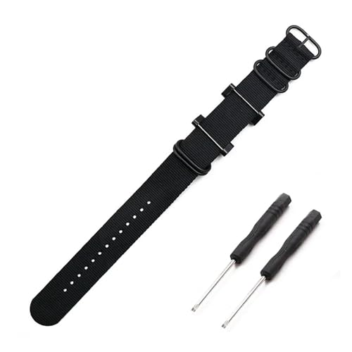 HASGTFM Kautschukband Herren Dornschließe Uhrenzubehör Passend for Suunto Core Nylonband Outdoor-Sportarten Wasserdichtes Armband Herrenuhrenarmband von HASGTFM