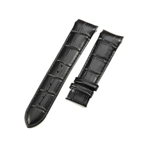 HASGTFM Lederarmband passend for Philippe Aquanaut Tissot 1853 passend for Couturier T035410a T035617a Uhrenarmband-Zubehör 22 23 24 mm(Black-no Buckle,24mm) von HASGTFM