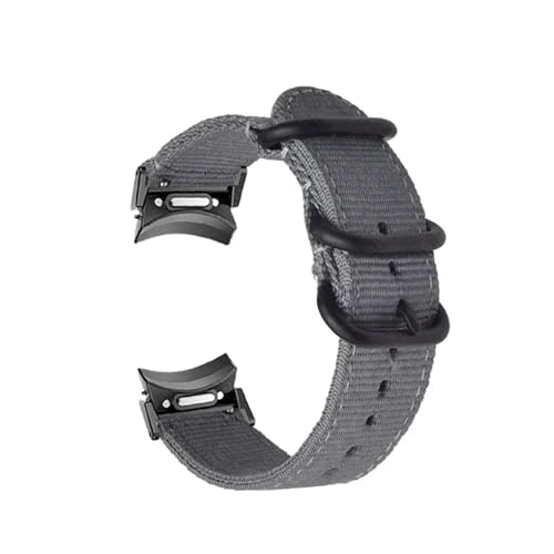 HASGTFM Lückenloses Armband passend for Samsung Galaxy Watch 6 Classic 43 mm 47 mm 6 5 4 44 mm 40 mm Nylonband passend for 4 Classic 42 46 mm 5Pro 45 mm Armband(Grey-B,Galaxy Watch 5 Pro) von HASGTFM