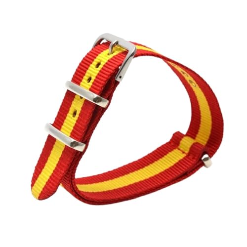 HASGTFM Nylon-Uhrenarmband, 18 mm, 20 mm, 22 mm, 24 mm, generisches Uhrenarmband, Ersatz for Herren und Damen, Uhrenzubehör(42 EU,20mm) von HASGTFM