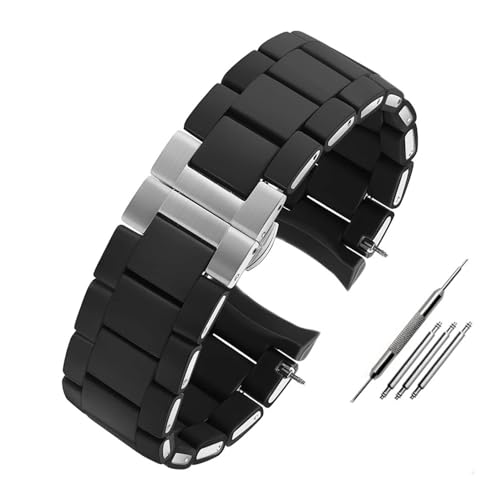 HASGTFM Passend for Armani AR5906 AR5905 AR5890 AR5889 AR5919 AR5920. Breite 23 mm, Breite 20 mm(Black SK,23mm) von HASGTFM