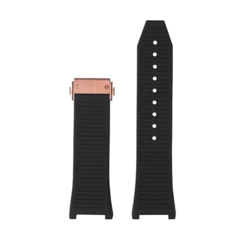 HASGTFM Passend for Ferragamo F80 Sportserie, feines Stahl-Uhrenarmband, Silikonkautschukarmband, Herren- und Damenarmband, 26 mm, Armband konkav(Color 14) von HASGTFM