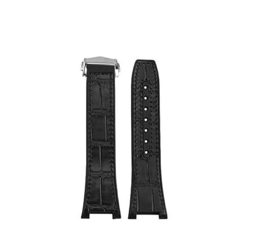 HASGTFM Passend for Omega Constellation 41 mm Uhrenarmband. Passend for Manhattan 39 mm. Serie: 25 x 14 mm(Black black-silver) von HASGTFM