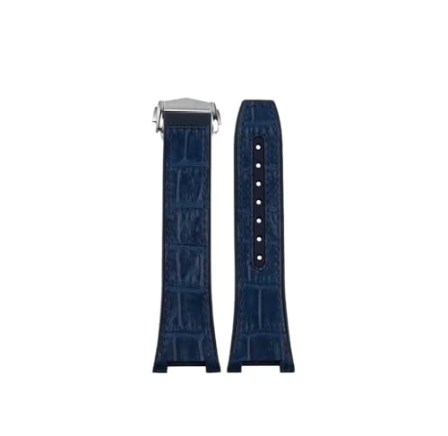 HASGTFM Passend for Omega Constellation 41 mm Uhrenarmband. Passend for Manhattan 39 mm. Serie: 25 x 14 mm(Blue blue-silver) von HASGTFM