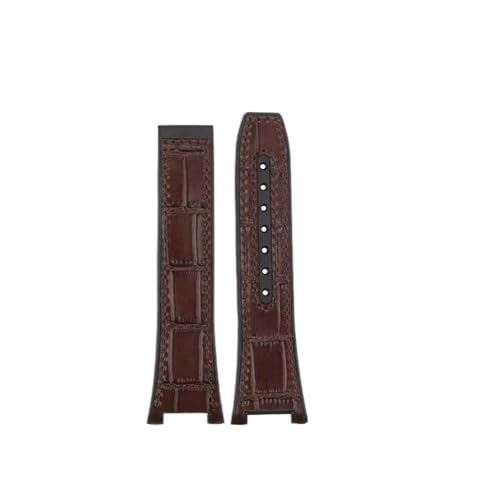 HASGTFM Passend for Omega Constellation 41 mm Uhrenarmband. Passend for Manhattan 39 mm. Serie: 25 x 14 mm(Brown brown-no clasp) von HASGTFM