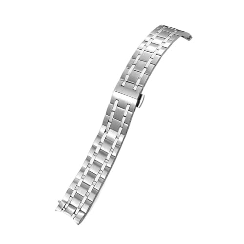 HASGTFM Passend for Tissot 1853 T099 Serie T099.407A T099.207A Feinstahl-Uhrenarmband T099 Silberstahl-Armband 21 mm(Silver) von HASGTFM