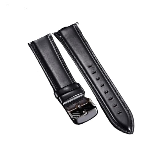 HASGTFM Retro-Lederarmband 18 mm 20 mm 22 mm passend for Samsung Galaxy Watch 42 mm 46 mm Schnellverschluss-Armband(Black(black),20mm) von HASGTFM