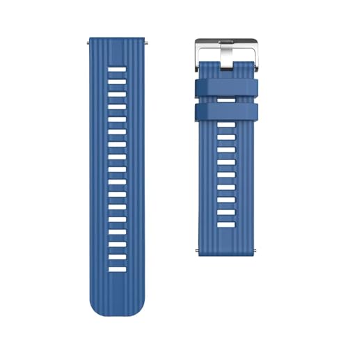 HASGTFM Silikonarmband passend for Huawei Watch GT3 22 mm Ersatzarmband passend for Huawei GT3 Smart Watch Zubehör Herren-Sportarmband Correa(02-silver) von HASGTFM