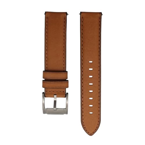 HASGTFM Uhr Strap Fit For Fossil Fit For Timex Fit For Huawei Fit For Samsung 20mm22mm Bracebet Quick Release Bar Braun Uhr Band(Khaki black buckle,18mm) von HASGTFM