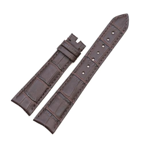HASGTFM Uhrenarmband passend for ROLEX-CROCO 50525 50519 50509 20 mm Lederarmband Armband Oberschicht Leder(Brown) von HASGTFM