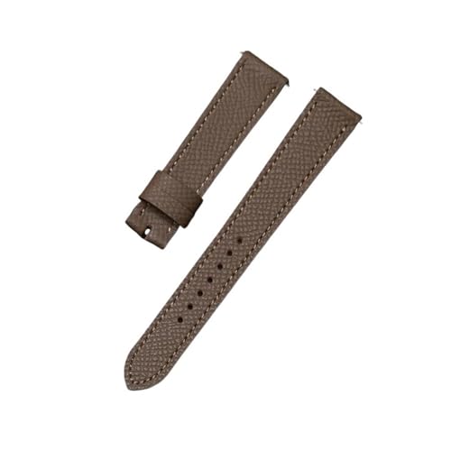 HASGTFM Uhrenzubehör 20-mm-Ledergürtel mit Oberschicht, passend for Hermes H Hour HH1.510/501-Uhrenarmbänder mit geprägter Textur(Dark brown,20mm) von HASGTFM