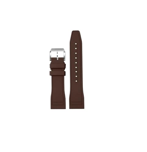 HASGTFM Watchdives Naturkautschukarmband 20 mm 22 mm Schnellverschluss Flaches Ende Universelles Premium-Kautschukarmband Passend for SKX007/SKX009/Turtel(Brown,22mm) von HASGTFM