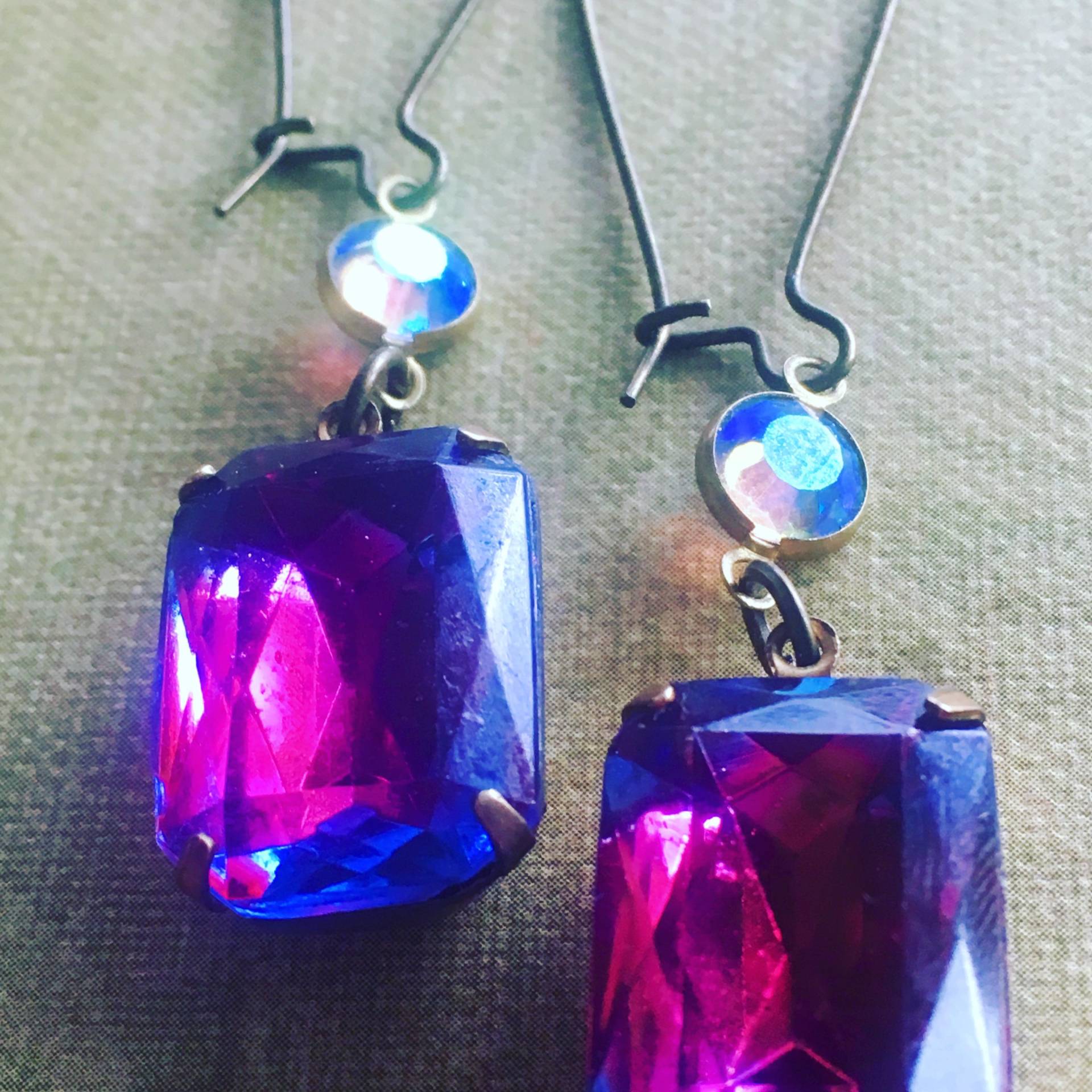 Handgemachte Vintage Swarovski Kristall Ohrringe Für Frauen von HASJewelsbyShannon