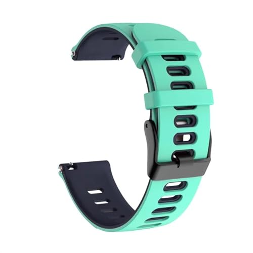 HASMI 20 22 mm Smart Watch Band kompatibel for Huawei Watch GT 2 GT2 Pro Handgelenkband GT2 42 46 mm GT2E Silikon Sport Armband Armband Correa (Color : Light green black, Size : For Huawei GT2 46mm von HASMI
