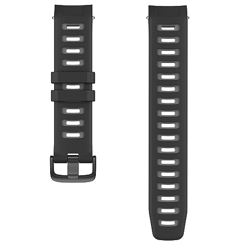 HASMI 22-mm-Armband, kompatibel for Instinct-Uhrenarmband, weiches Silikon-Ersatzarmband, zweifarbiger Uhrengürtel (Color : Black Grey, Size : For Instinct) von HASMI