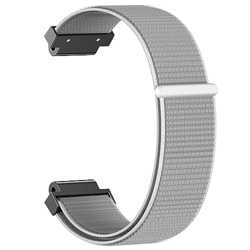 HASMI 22-mm-Nylonarmband, kompatibel for Garmin Forerunner 735XT/230/235/620/635, Armband, kompatibel for Garmin Approach S6-Bändern for den Sport (Color : Wit, Size : 22mm) von HASMI