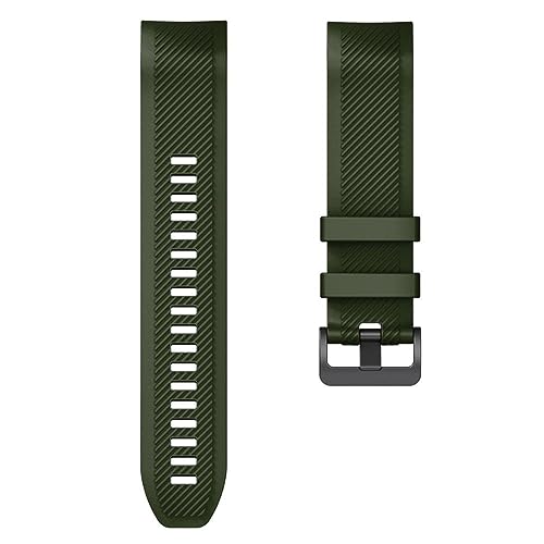 HASMI 22 mm breites Armband, kompatibel for Samsung Gear S3 Frontier/Classic/Galaxy Watch 46 mm/Huawei Watch GT 46 mm/Ticwatch Pro/S2/E2 Smartwatches (Color : Army green, Size : 22 galaxy watch 46mm von HASMI