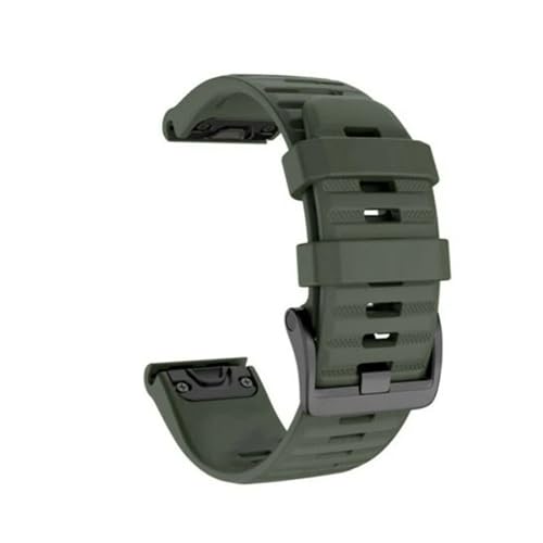 HASMI 26 20 22 Mm Armband Kompatibel for Garmin Fenix ​​6 6X Pro 5 5S 5X Plus 3HR Fenix7 7X Silikon-Schnellverschluss-Uhr Easyfit-Armband (Color : A, Size : 22 mm Fenix 7) von HASMI