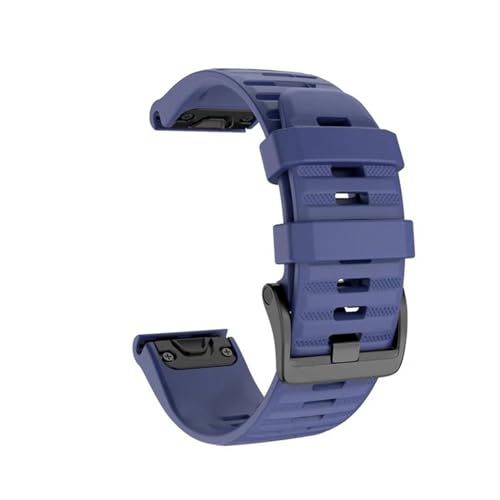 HASMI 26 20 22 Mm Armband Kompatibel for Garmin Fenix ​​6 6X Pro 5 5S 5X Plus 3HR Fenix7 7X Silikon-Schnellverschluss-Uhr Easyfit-Armband (Color : Blue2, Size : 22 mm Fenix 5 6 Pro) von HASMI